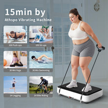 Vibration Plate Exercise Machine, Whole Body Workout Power Vibrate Fitness Platform Vibration Plate for Lymphatic Drainage, Home Training Equipment for Weight Loss & Toning