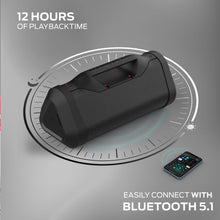 Monster Blaster 3.0 Portable Speaker, 120W Wireless Bluetooth, IPX5 Rechargeable Waterproof with USB Charge Out & Aux Input