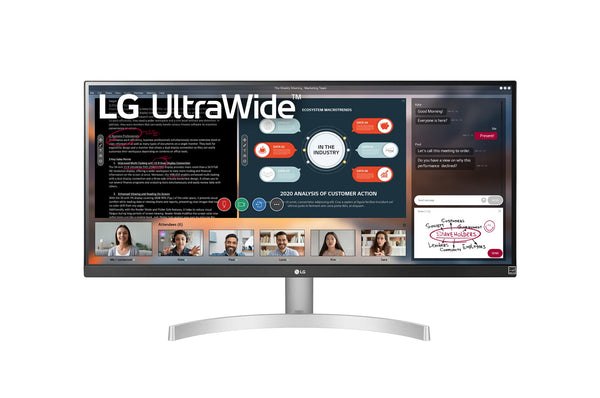 LG UltraWide WFHD 29-Inch FHD 1080p Computer Monitor 29WN600-W, IPS with HDR 10 Compatibility, Silver