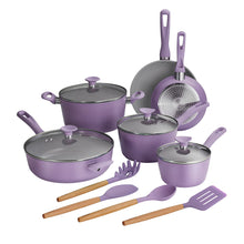 Tramontina 14-Piece Ceramic Non Stick Cookware Set with Lids, Heavy-Gauge Aluminum Pots and Pans Kitchen Set with Nonstick Coating, Dishwasher and Oven Safe (Purple)