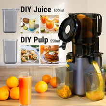 Ventray Cold Press Juicer, 5.1'' Extra Large Feed Chute Slow Masticating Juicer Machine for Whole Vegetables & Fruits, 250w, High Juice Yield, Easy to Clean with Brush, Great for Batch Juicing