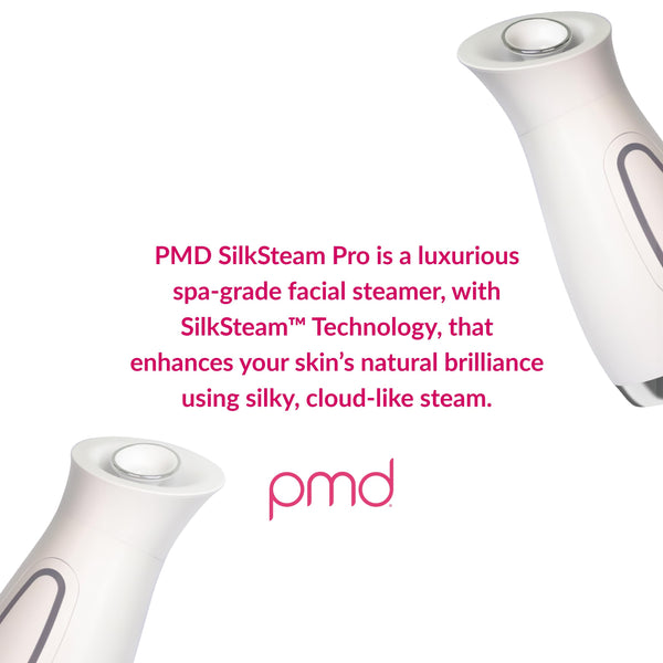 PMD Beauty SilkSteam Pro Facial Steamers Home Facial Spa - Rapid Start-Up Face Steamer for Facial - Adjustable Nozzle with Oil Filters