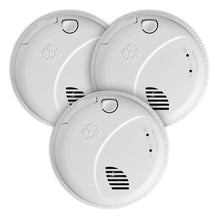 First Alert SMCO100V-AC, Interconnect Hardwire Combination Smoke & Carbon Monoxide Alarm with Battery Backup and Voice & Location Alerts, 3-Pack