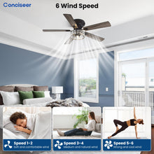 Chandelier Crystal Ceiling Fans with Lights, 52 Inch Chandelier with Light and Remote for Bedroom Living Room Kitchen Office, 3CCT Dimmable, 5 Blades 6 Speed Reversible Quiet DC Motor, Burlywood