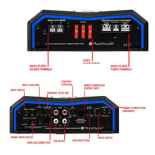 Planet Audio PL4000.1D Pulse Series Class D Monoblock Car Amplifier – 4000 High Output, 1 Ohm Stable, Low Level Inputs, Low Pass Crossover, MOSFET, Hook Up to Subwoofer for Bass