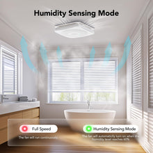 OREiN Matter Smart Bathroom Exhaust Fan with Light, 110/160 CFM 0.8/1.0 Sones Bathroom Fan with Bluetooth Speaker, Exhaust Fans with Humidity Sensor & Remote, APP Control, 1500lm 2700k-6500k Dimming