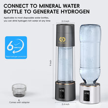 PUREPEBRIX 2025 Advanced Hydrogen Water Bottle Generator Classic Edition- Up to 6000+ ppb Alkaline Pitcher