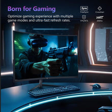 Z-Edge UG27 27-inch Curved Gaming Monitor 16:9 1920x1080 200Hz 1ms Frameless LED Gaming Monitor, AMD Freesync Premium Display Port HDMI