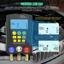 HVAC Gauges Digital Manifold Gauge Set HVAC Dual Pressure&Temp Test 89 Refrigerant Gauges Digital R22/R134A/R410A Refrigerant Recharge Kit 3.5