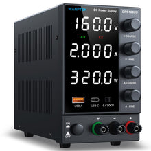 DC Bench Power Supply with Encoder Knob, Adjustable Regulated 5V 3.6A USB & Type-C Quick-Charge, Variable 0-160V 0-2A with Overcurrent Protection