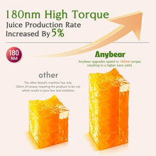 Anybear Cold Press Juicer, 200W Masticating Slow Juicer 4.3