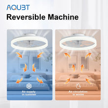 AQUBT Ceiling Fans with Lights and Remote, 20