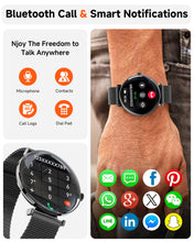 Smart Watches for Men Women [Calls/2 Bands/Metal Thin Body] for Android iPhone Samsung Compatible,1.43