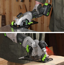 GALAX PRO Circular Saw and Reciprocating Saw Combo Kit with 1pcs 4.0Ah Lithium Battery and One Charger, 7 Saw Blades and Tool Bag