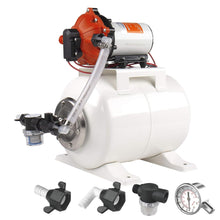 SEAFLO Marine Water Pump 12 V DC 60 PSI 5.5 GPM 2 Gallon Accumulator Tank System | Accumulator Pressure Boost System for Smooth and Quiet Operation | 4-Year Warranty