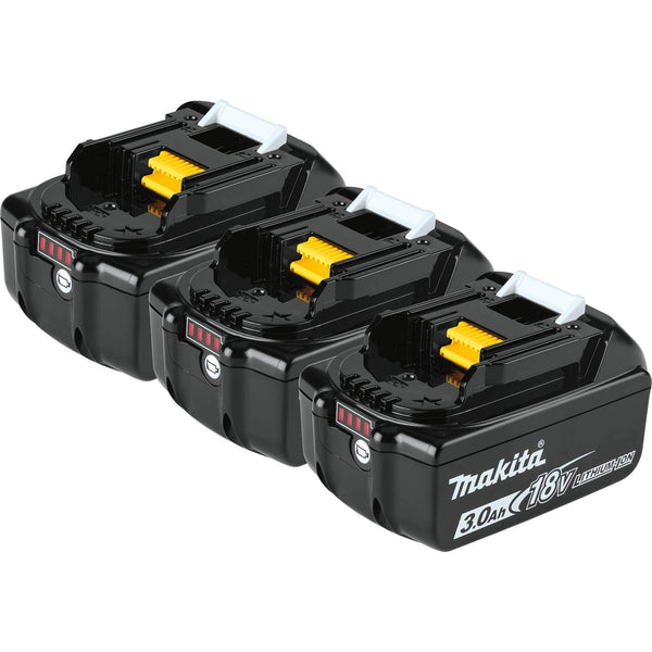 Makita BL1830B-3 18V LXT® Lithium-Ion 3.0Ah Battery, 3/pk