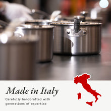 Made In Cookware - 6 Quart Stainless Steel Rondeau Pot w/Lid - 5 Ply Stainless Clad - Professional Cookware - Crafted in Italy - Induction Compatible