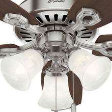 Hunter Fan Company 52106 Hunter Builder Indoor Ceiling Fan with LED Light and Pull Chain Control, 42-inch, Brushed Nickel Finish