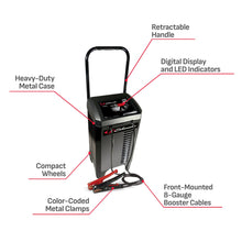 Schumacher Electric Fully Automatic Wheeled Battery Charger and Engine Starter 6-in-1, SC1309-200 Cranking Amps, 6 Volt and 12 Volt for Car, SUV, Truck, and Marine Batteries