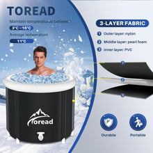 TOREAD Sauna and Cold Plunge XL Combo-Portable 2 Person Lying Steam Sauna for Home, Full Body Lying Sauna Tent with Sauna Chair & XL Ice Bath Tub-112gal Portable Cold Plunge Tub with Carry Bag