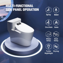 WLJBIDET Upgrade Bidet Toilet Seat Elongated, Rear and Feminine Wash, Unlimited Warm Water, Heated Seat, Warm Air Drying, Soft Close Lid, Sense Seat, Smart Bidet Seat Elongated Requires Electricity