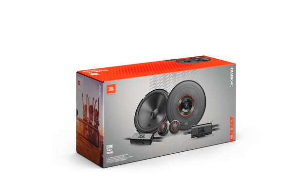 JBL Club 64C - 6-1/2" (160mm) Two-Way Component Speaker System, 70W RMS, 210W Peak, Sensitivity (@ 2.83V): 92dB, Frequency Response: 55Hz – 20kHz, Nominal Impedance: 3.0 ohms