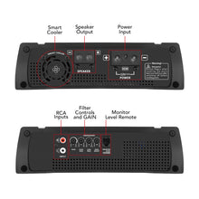 Taramps HD 2000 1 Ohm 1 Channel 2000 Watts RMS MAX, Full Range Car Audio, Monoblock, LED Monitor Indicator, Class D Amplifier, Crossover, White 2k amp