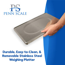 Penn Scale CM-101 NTEP Certified Scale for Digital Price Computing - 30lb Commercial Scale with 0.01lb Readability - Rechargeable Battery, Dual LCD Display & Removable Platter (COC #04-101A1)