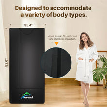 TOREAD Portable Folding Steam Sauna with 1000W Generator and Remote Control and PU Far Infrared Portable Sauna Blanket with Remote Control,Sauna Bed Body Heating