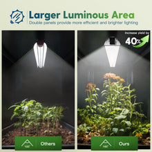 FREELICHT 4 Pack 4ft LED Grow Light, 60W (350W Equivalent), Sunlike Full Spectrum Integrated Plant Light for Hydroponic Indoor Plant Seedling Veg and Flower, Plug in with On/Off Switch