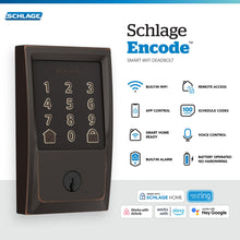 Schlage Encode Smart WiFi Deadbolt with Century Trim In Aged Bronze