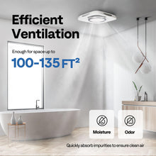 VIVOHOME Quiet Register Booster Fan 4'' x 10'' with Intelligent Thermostat 10-Speed Remote Control Bathroom Exhaust Fan with Light, Max 140 CFM 1.0 Sone Shower Ventilation Fan