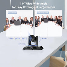 Tenveo PTZ Conference Camera 3X Optical Zoom 1080P 60FPS Wide View Angel Conference Room PTZ Camera USB3.0/HDMI/RS485/RS232 Works with Zoom Skype Teams for Room Meeting(VHD3UPro)