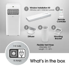 LG LP0624WFR Portable Air Conditioner w/Remote, Cools 250 Sq.Ft, Quiet Operation, 115V, 6,000 BTU (9700 ASHRAE), White