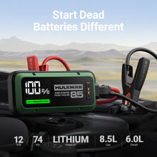 Hulkman Alpha85,Midnight Green,2000A 74Wh Smart Jump Starter,12V Portable Car Battery Booster with 3.3