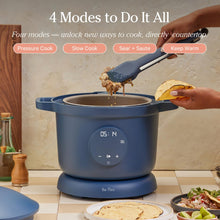 Our Place Dream Cooker | 6-quart Multicooker | 4 Versatile Modes | Pressure Cook, Slow Cook, Sear & Saute, Keep Warm | Hands-Free Steam Release | Tailored Control Panel | Blue Salt