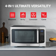 Toshiba Air Fryer Combo 4-in-1 Countertop Microwave Oven, Smart Sensor, Convection, Mute Function, Position Memory 13.6