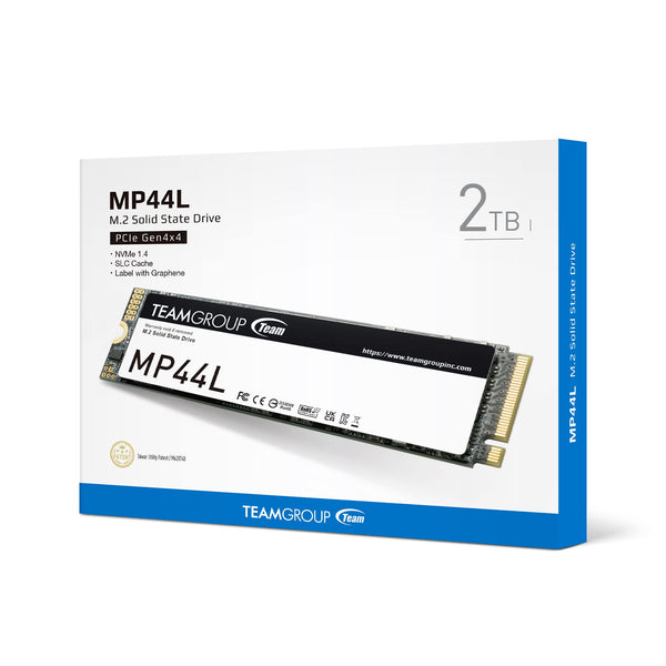 TEAMGROUP MP44L 2TB SLC Cache NVMe 1.4 PCIe Gen 4x4 M.2 2280 Laptop&Desktop SSD (R/W Speed up to 4,800/4,400MB/s) TM8FPK002T0C101