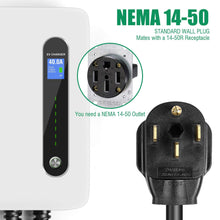 LEFANEV 40A EV Charger Level 2 Station,9.6KW NEMA14-50 Wall Electric Vehicle Charging Station for Electric and Hybrid Vehicles with 20ft Charging Cable