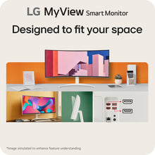 LG 34SR60QC-W 34-inch QHD (3440x1440) Curved MyView Smart Monitor with Streaming, UltraWide Screen, webOS, HDR10, 100Hz, Built-in Speaker, AirPlay2, Screen Share, Bluetooth, ThinQ App, White