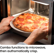 Chefman MicroCrisp Countertop Microwave Oven and Convection Oven, with Integrated Crisper, Guided Touchscreen Interface, 10 Power Levels, Mute Function, and Eco Mode, 1800W and 0.8 Cu. Ft. - Black