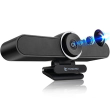 TONGVEO 4K Webcam Conference Call TV Room Web Camera with Dual Microphones &Speaker, | All-in-One USB Video Camera, 116° Wide Angle, AI Auto Framing | Compatible with MS Teams, Zoom, OBS