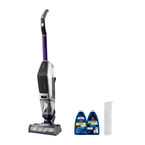 Bissell CrossWave X7 Cordless Pet Pro Multi-Surface Wet Dry Vacuum with WiFi Connectivity, 3279, Violet