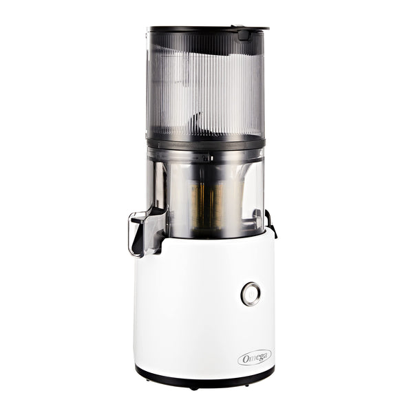 Omega Juicer Easy Clean Slow Masticating Cold Press Vegetable and Fruit Juice Extractor Effortless Series for Batch Juicing with Extra Large Hopper for No-Prep, 68-Ounce Capacity, 150-Watts, White