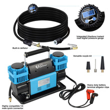 Uharbour 12V Offroad Air Compressor Dual Air Compressor with Digital Pressure Gauge, 12 Volt Off Road Air Compressor Heavy Duty, Offroad Air Compressor comes with Carrying Bag