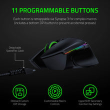 Razer Basilisk Ultimate Wireless Gaming Mouse: 20K DPI Optical Sensor - 11 Programmable Buttons - 100Hr Battery - Classic Black