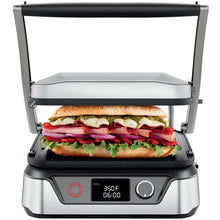 Chefman 5-in-1 Digital Panini Press Grill Sandwich Maker and Griddle Grill Combo with Removable, Reversible Dishwasher-Safe Grilling Plates, Opens 180° for Indoor BBQ /Flat Top Grill, Stainless steel