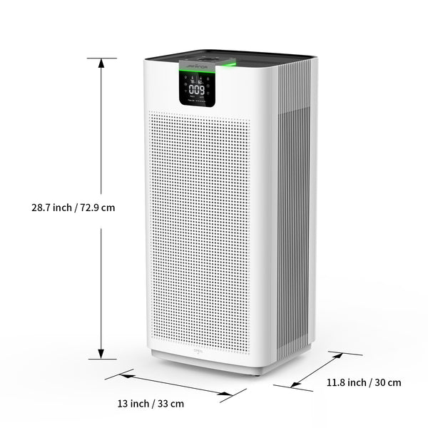 Jafända Air Purifier for Home Large Room 3800 ft², APP & Alexa, Ture HEPA Activated Carbon Air Filter, Smart HEPA Air Purifiers for Office Remove Dust Pollen Smoke Allergies Mold Odors Pet Dander VOCs