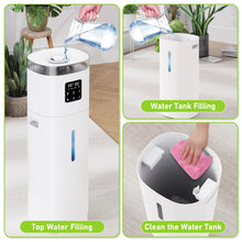 Humidifier Large Room, 4.8Gal/18L Whole House Humidifier 2200 sqft, 30%-95% Custom Humidity, Quiet Cool Mist Humidifiers for Home with Aroma Box, 800ml/h Mist, Top Fill, Extension Tube, Remote Control