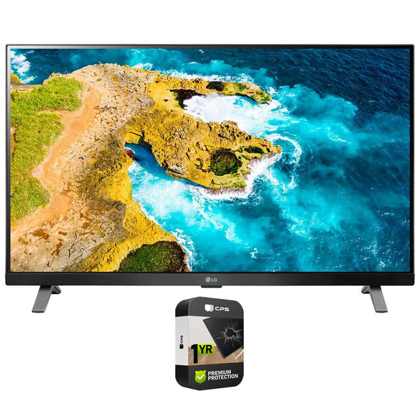 LG 27LQ625S-PU 27 inch Class LED Full HD Smart TV with webOS Bundle with 1 YR CPS Enhanced Protection Pack